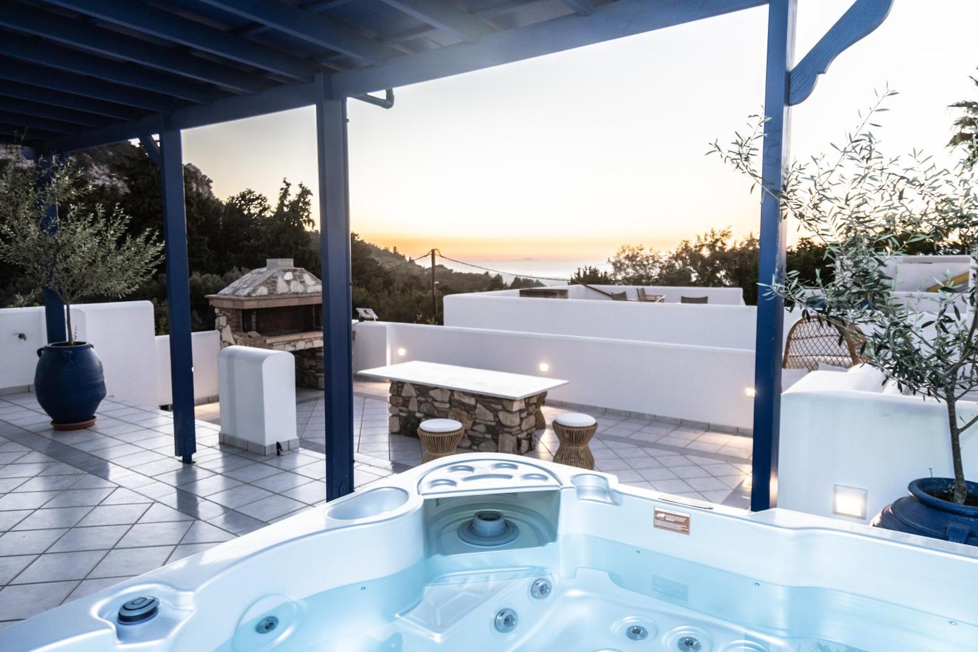 Villa Giannis & Maria Sunset House à Lagoudi Zia Extérieur photo