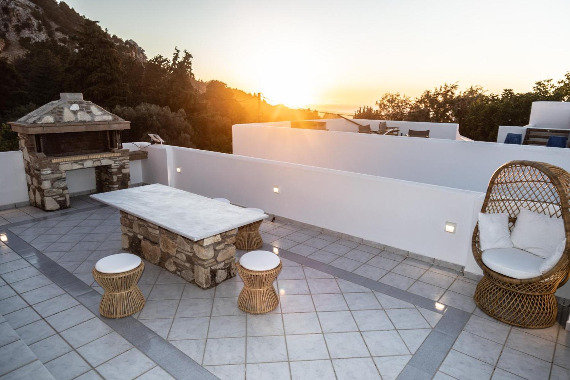 Villa Giannis & Maria Sunset House à Lagoudi Zia Extérieur photo