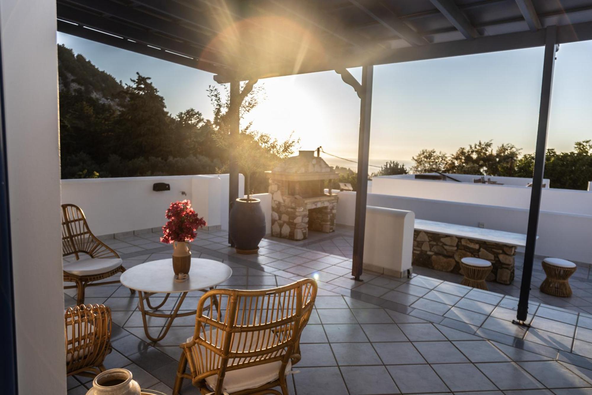 Villa Giannis & Maria Sunset House à Lagoudi Zia Extérieur photo